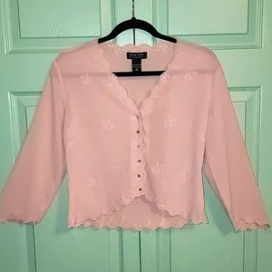 New York & Company Peachy Colored Top - Size Small EUC